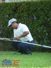 Chino putting the gutter cane together