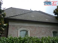 Roof Cleaning in the Royal Oaks Subdivision in Houston Texas